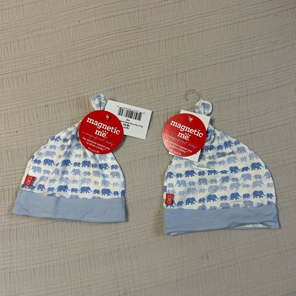 2 Magnetic Me Baby Hats